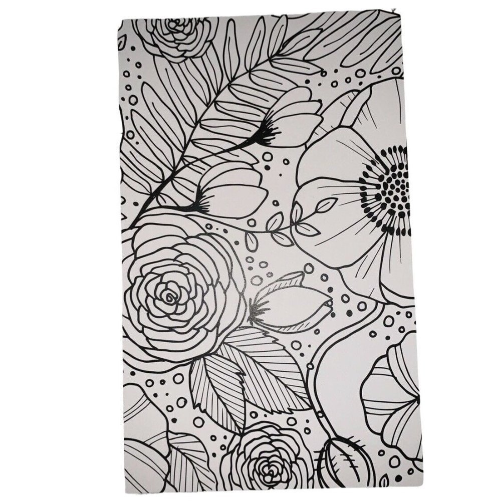 LimeLife Dashboard A5 Black White Coloring Cahier Travelers Notebook Insert